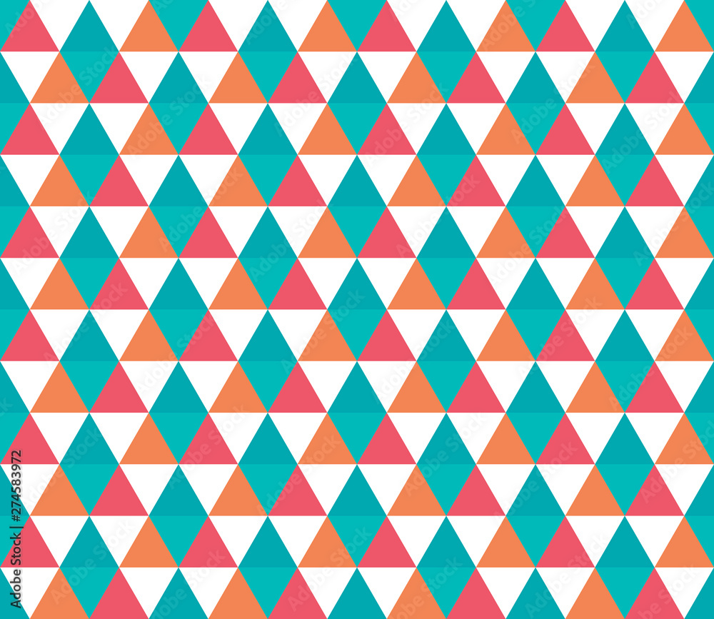 Seamless geometric pattern. Seamless abstract triangle geometrical background. Infinity geometric pattern. Vector illustration.