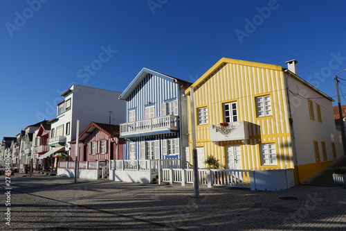 Aveiro Costa nova house landscape in Portugal