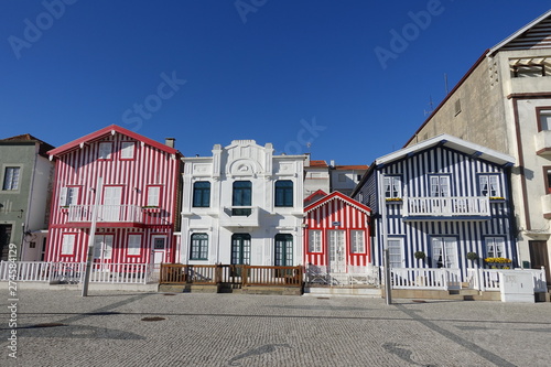 Aveiro Costa nova house landscape in Portugal
