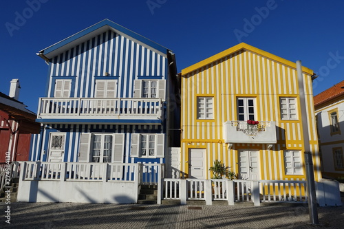 Aveiro Costa nova house landscape in Portugal