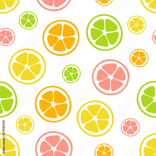 Citrus seamless pattern of ...