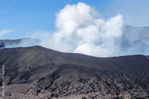 Top view of mount bromo in Indonesia