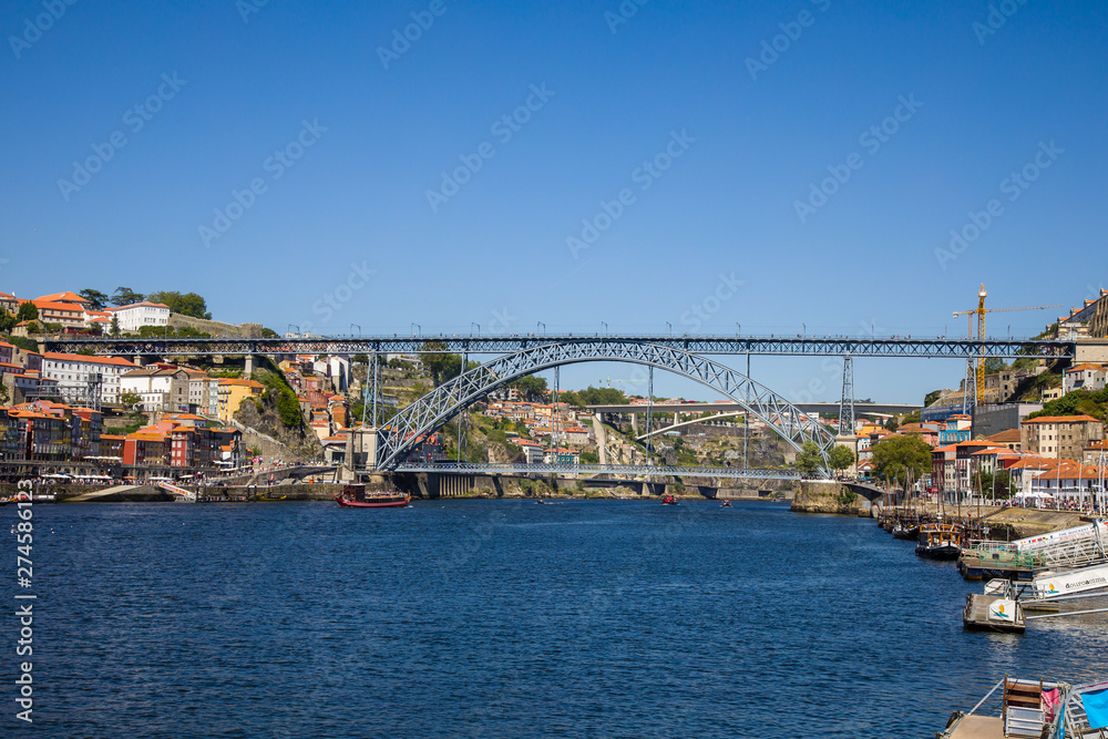 Iconic Bridge of Luis I. Porto, Portugal