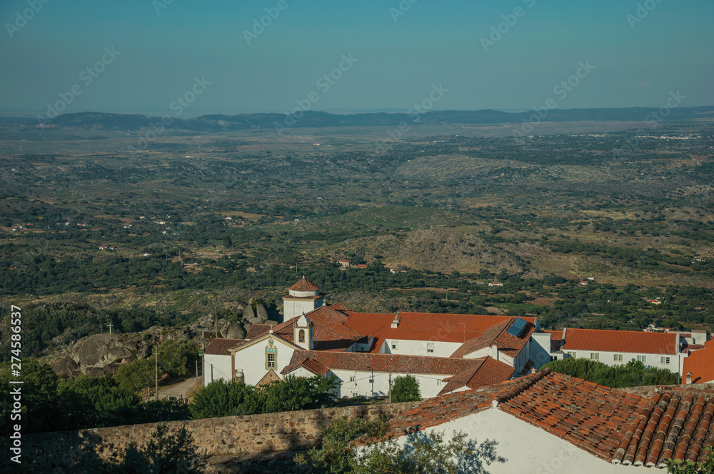 Convent of Nossa Senhora da Estrela with landscape with trees