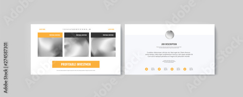 Set of brochures infographics for marketing the promotion goods and services on market