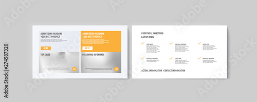 Set of brochures infographics for marketing the promotion goods and services on market