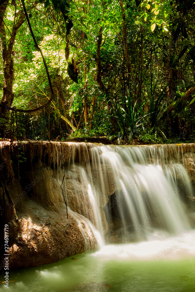 travel tropical forest waterfalls at Thailand travel tropical forest waterfalls at Thailand