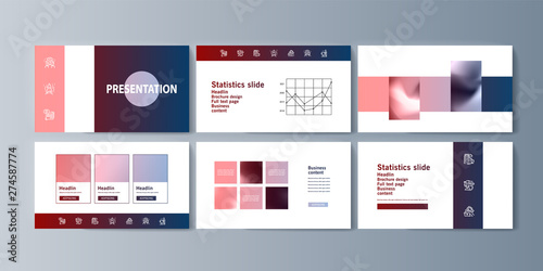 Set of brochures infographics for marketing the promotion goods and services on market