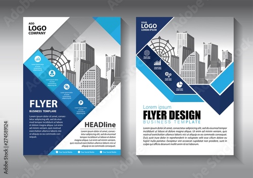 Brochure design, cover modern layout, annual report, poster, flyer in A4 with colorful triangles, geometric shapes for tech, science, market with light background