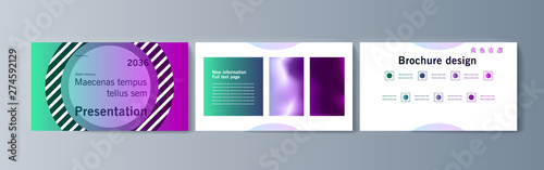 Set of brochures infographics for marketing the promotion goods and services on market
