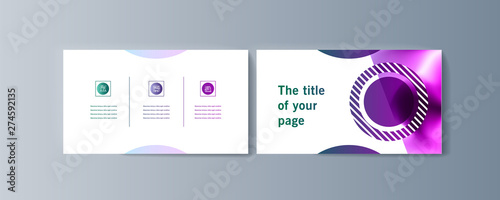 Set of brochures infographics for marketing the promotion goods and services on market