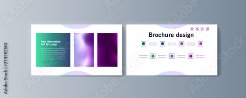 Set of brochures infographics for marketing the promotion goods and services on market