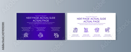 Set of brochures infographics for marketing the promotion goods and services on market