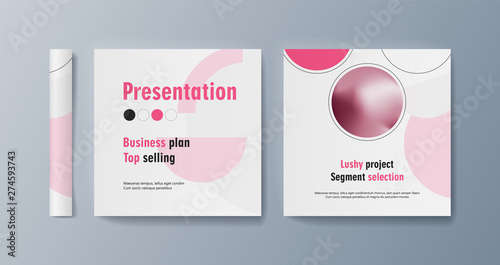 Set of brochures for marketing the promotion goods and services on market