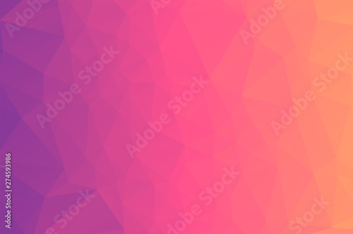 Light soft color pink purple and blue Low poly crystal background. Polygon design pattern. Low poly vector illustration, low polygon background.