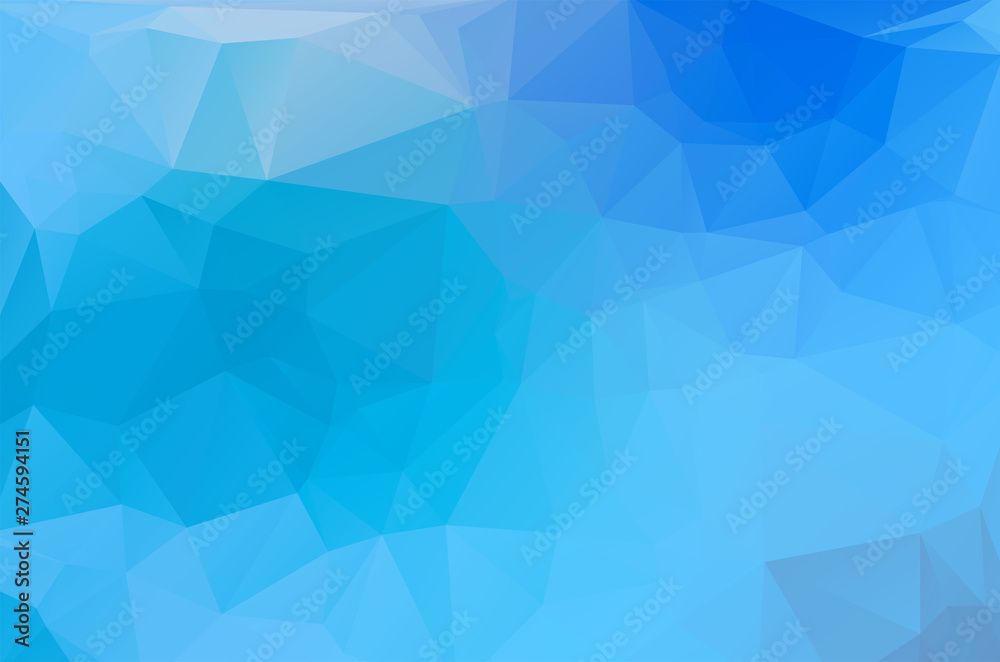 Light Blue green turquise Low poly crystal background. Polygon design pattern. Low poly vector illustration, low polygon background.