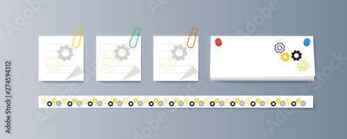 Set of brochures for marketing the promotion goods and services on market