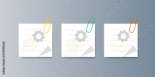 Set of brochures for marketing the promotion goods and services on market