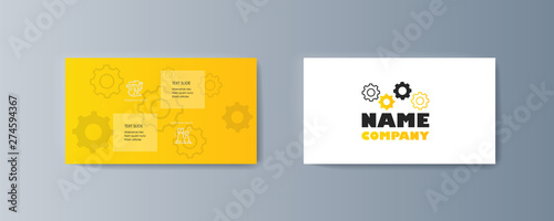 Set of brochures for marketing the promotion goods and services on market