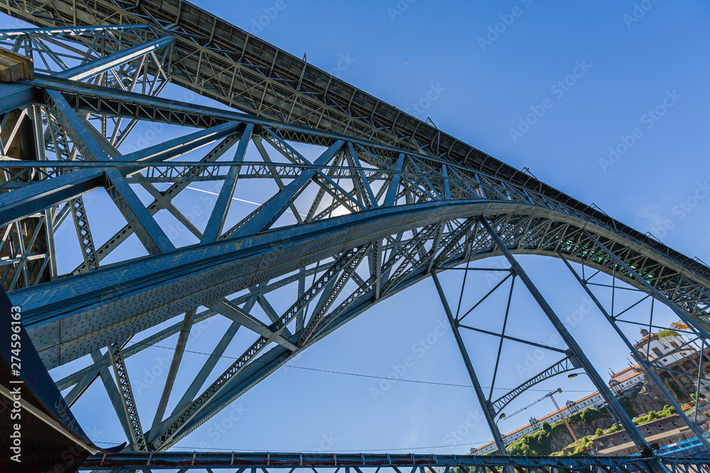 Iconic Bridge of Luis I. Porto, Portugal