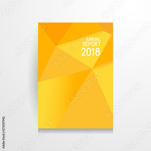 annual report flyer and leaflet design, vector illustration