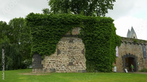 German Mansion with the Cross of the Teutonic Order in Koblenz photo