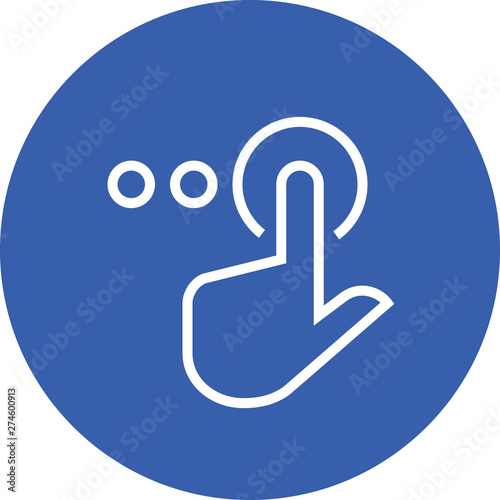 Hand Select Options Outline Icon
