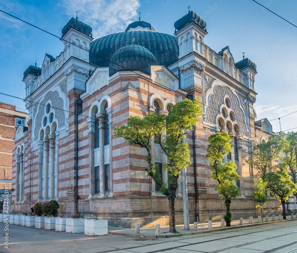 The Sofia Synagogue, Moorish style, the largest synagogue in Southeastern Europe, one of two functioning in Bulgaria.