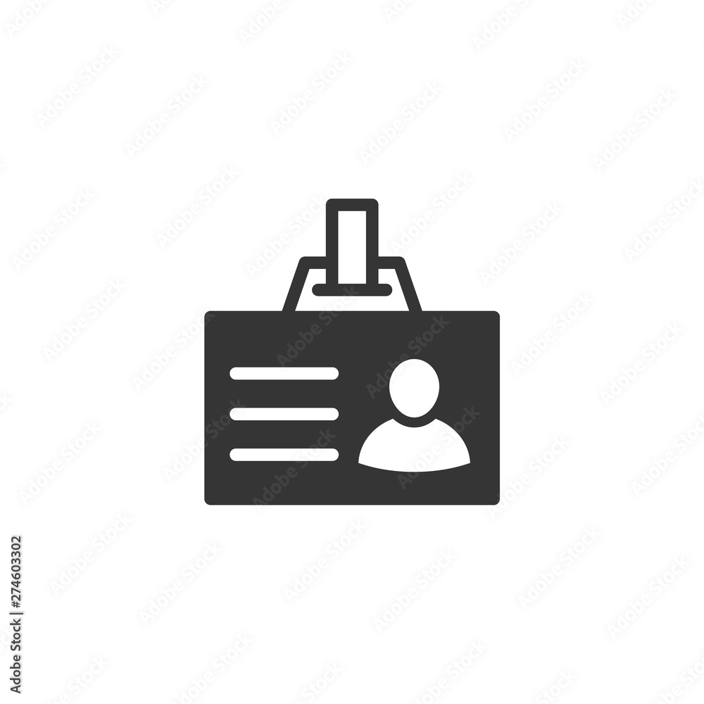 Press card icon template black color editable. Business card symbol Flat vector sign isolated on white background. Simple logo vector illustration for graphic and web design. Press card icon template black color editable. Business card symbol Flat vector sign isolated on white background. Simple logo vector illustration for graphic and web design.