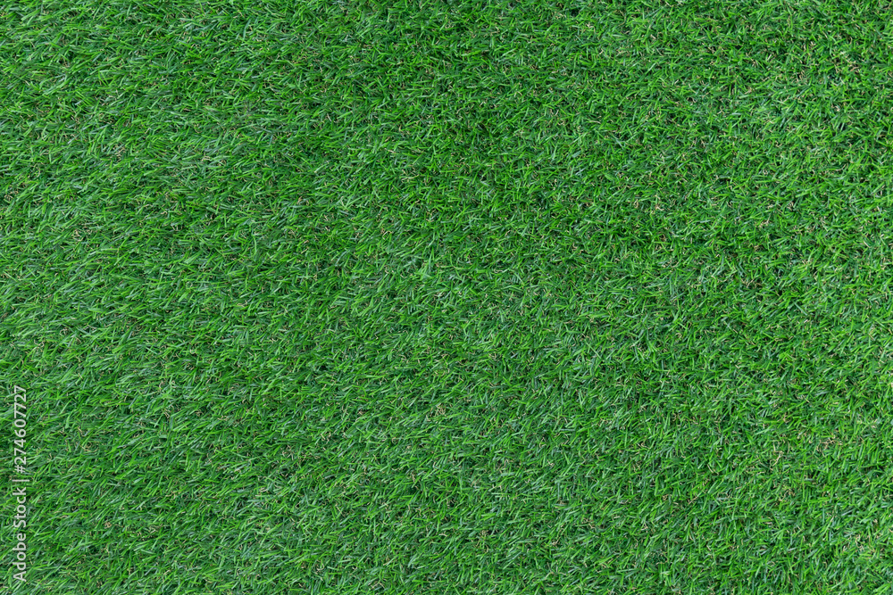 Fototapeta premium Green artificial grass pattern and texture for background.