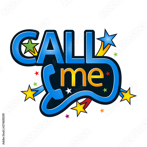 Call me icon stock-vector. background stock.