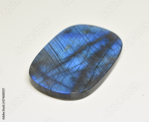 Labradorite cabochon cut gemstone photo