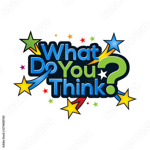 What do you think icon stock-vector