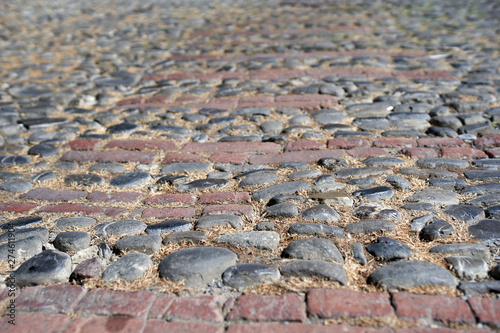 A street paved in stone