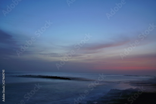     Abstract impressionistic view of the Gulf of Mexico in tropical Casperson Beach  Sarasota County  Florida 