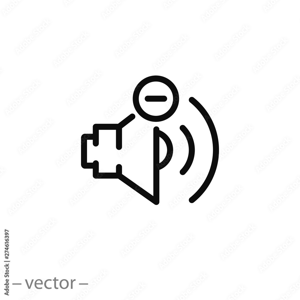 volume - icon, sound, speaker line symbol on white background - editable stroke vector illustration eps10 volume - icon, sound, speaker line symbol on white background - editable stroke vector illustration eps10
