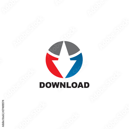 Free Download Download icon logo design vector template - GFXLoad