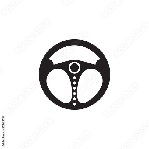 Steering logo design vector template