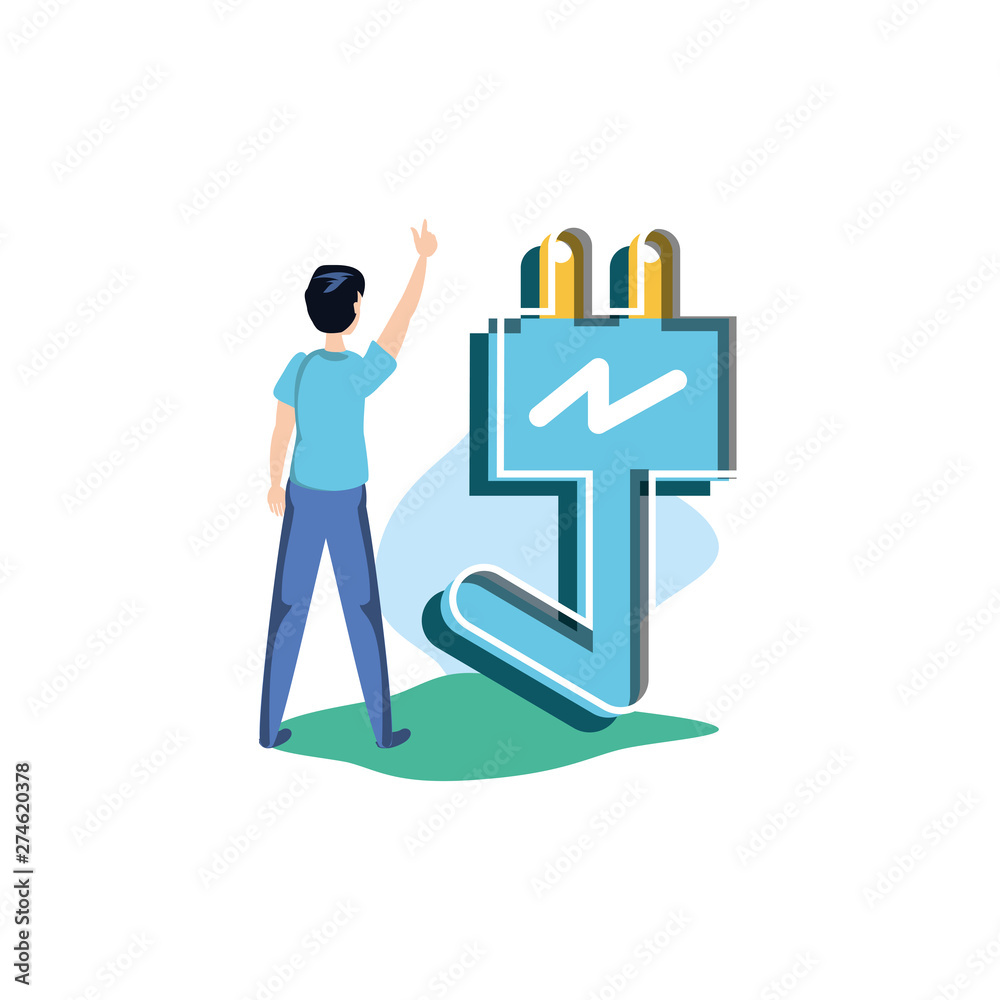 Avatar man and plug design Avatar man and plug design