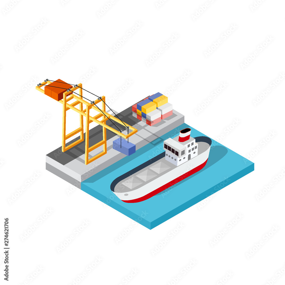 Port cargo ship transport logistics Port cargo ship transport logistics