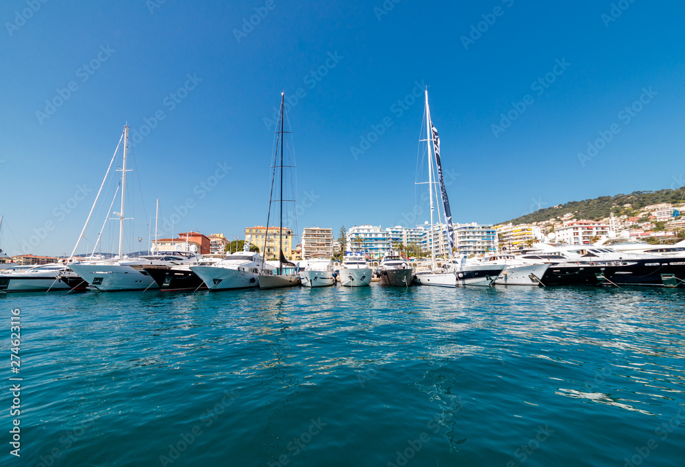 yachts in harbor of france