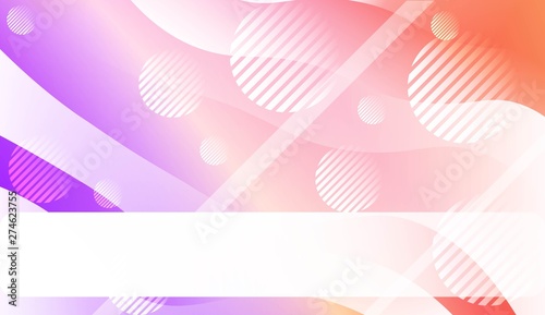 Dynamic shapes composition with Abstract Shiny Waves, Lines, Circle, Space for Text. For Template Cell Phone Backgrounds, Landing Page. Vector Illustration