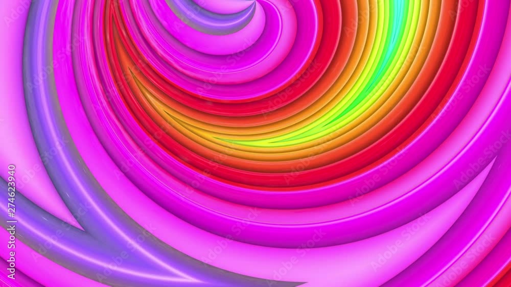 rainbow colors abstract stripes, background in 4k with bright shiny paint. Smooth seamless animation with gradient color. Curved lines 6 rainbow colors abstract stripes, background in 4k with bright shiny paint. Smooth seamless animation with gradient color. Curved lines 6