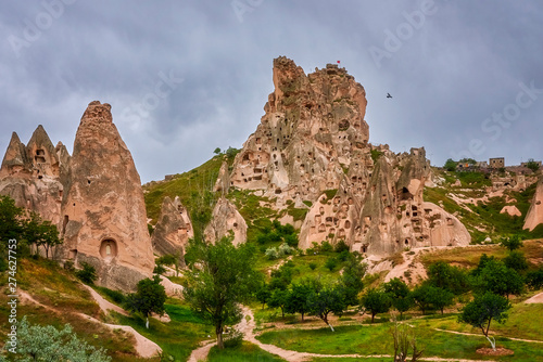 Rock town, Cappadocia, a historical land located in the north-east of Turkey.