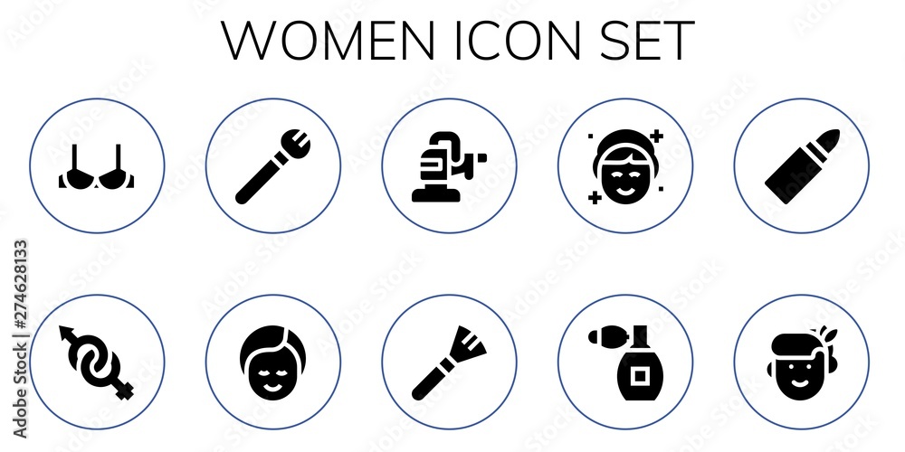 women icon set women icon set