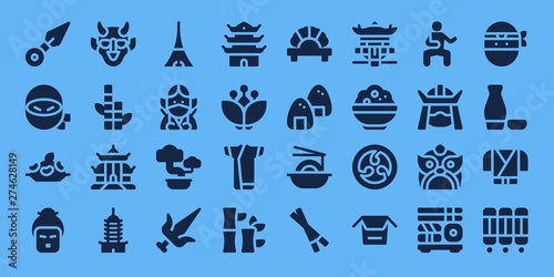 japanese icon set