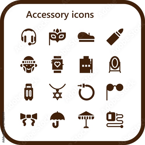 accessory icon set