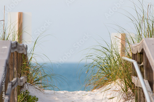 Fotografija Walkway thru the sand dunes to the beach.