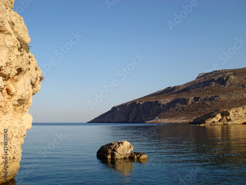 Beach in Kreta island karoumes background wallpaper fine prints