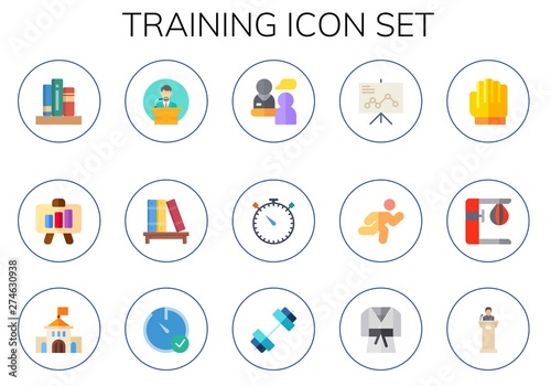 training icon set